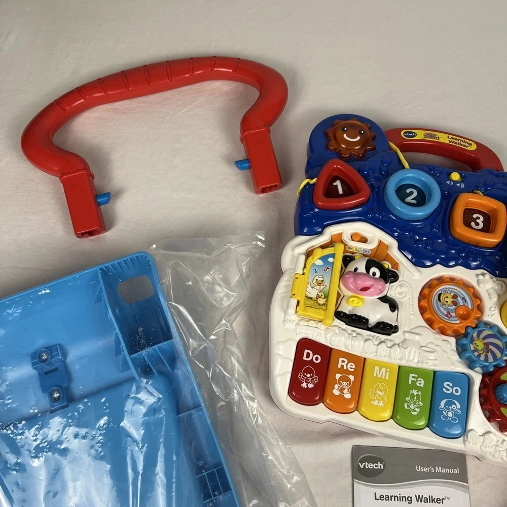 VTech Sit to Stand Learning Walker Blue Baby Toy 80-077069 9 Months to 3 Years